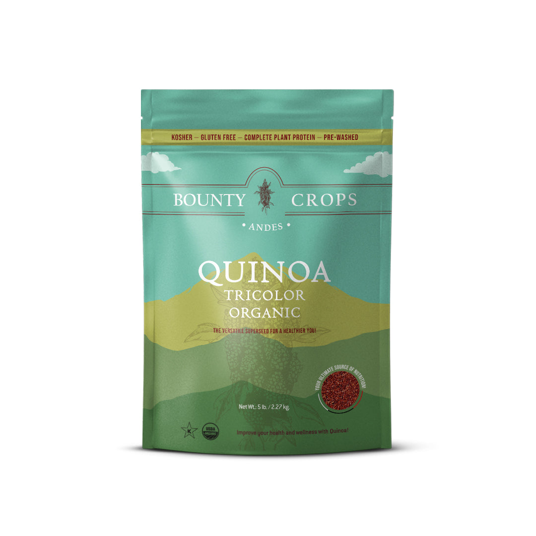 Quinoa Orgánica Tricolor, 5 lb, 2,27 kg, Proteína Completa