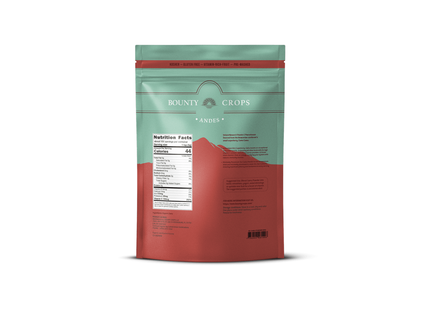 Camu Powder Organic, 100 gr. / 3.53 oz. ($3.99 / ounce)