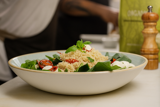 Quinoa Caprese Salad, Fresh, Light & Packed with Flavor